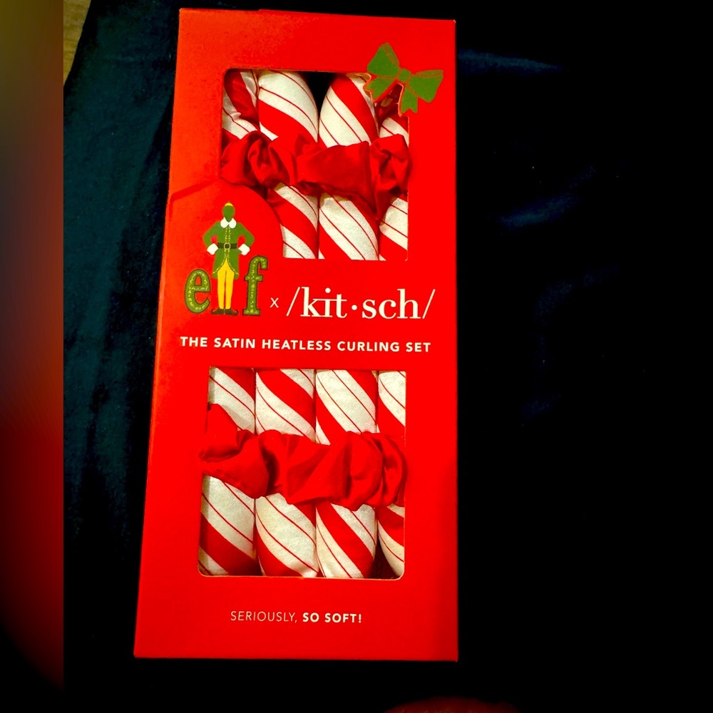 NIB sold out Elf Kitsch satin heatless curling set.